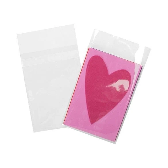 Plastpåsar 11,1x15,1cm Transparent med Tejpremsa (100 st) [BA6SPC]