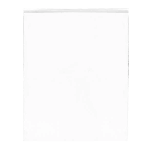 Plastpåsar 51,9x61,6cm Transparent med Tejpremsa (100 st) [B20]