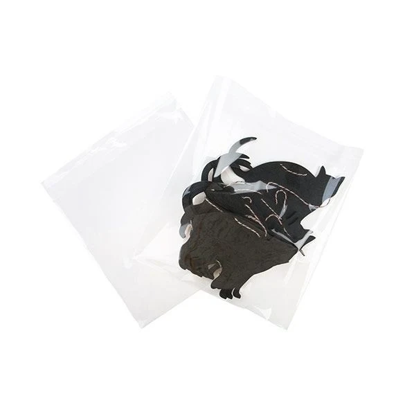 Plastpåsar 22.5x22.2cm Transparent med Tejpremsa (100 st) [B8X8XL]