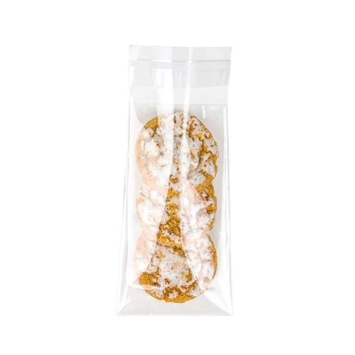 Plastpåsar 6,4x11,5cm Transparent med Tejpremsa (100 st) [B2H4H]