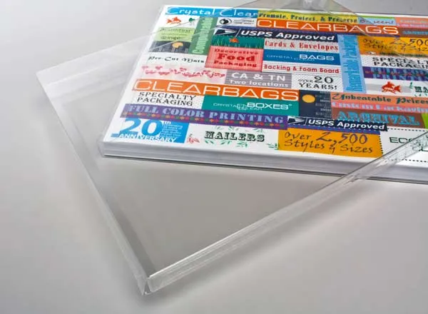 Plastlådor 21,9x1,6x28,3cm Kristallklart (25 st) [FPB65]