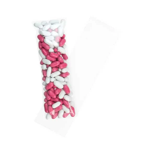 Plastpåsar 6,4x18,1cm Transparent med Tejpremsa (100 st) [BM7]