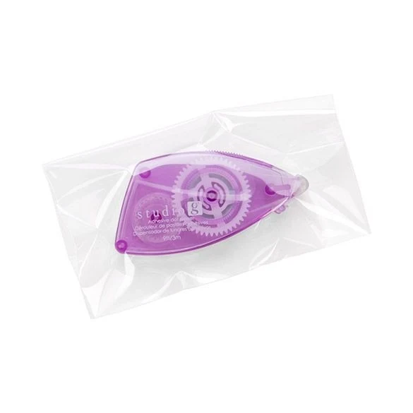 Plastpåsar 11,5x7cm Transparent med Tejpremsa (100 st) [B4X2]