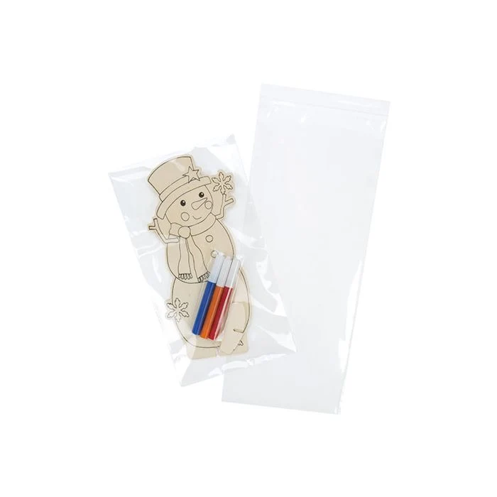 Plastpåsar 11,9x26,4cm Transparent med Tejpremsa (100 st) [B410M]