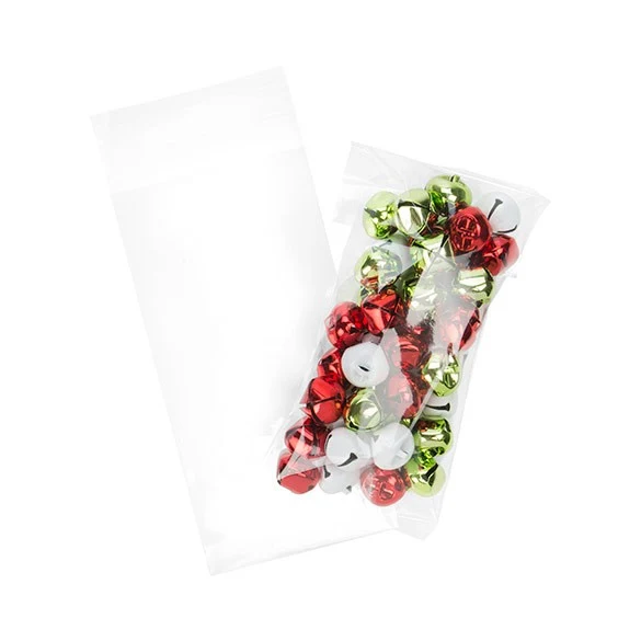 Plastpåsar 9,5x18,5cm Transparent med Tejpremsa (100 st) [B37M]