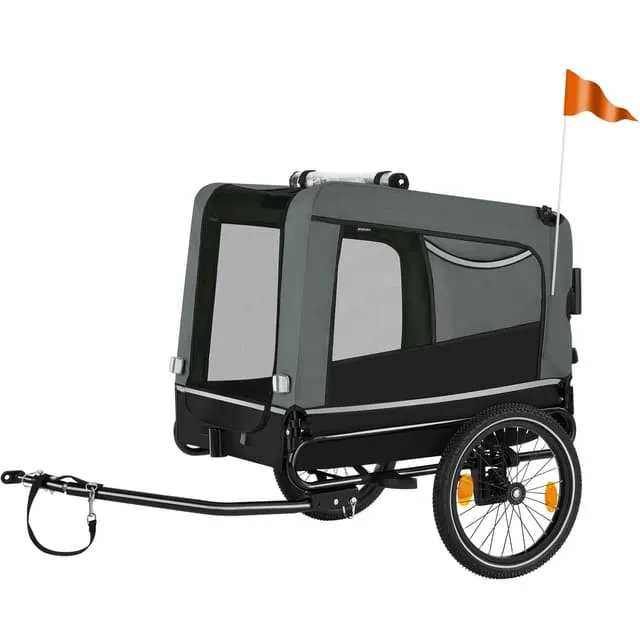 Tectake WoofRider Foldable Dog Bicycle Trailer & Jogger
