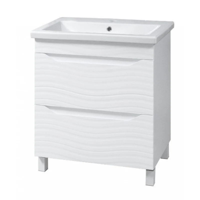 Sanservis Atlanta 70 Floor Cabinet with Washbasin Como 70, White