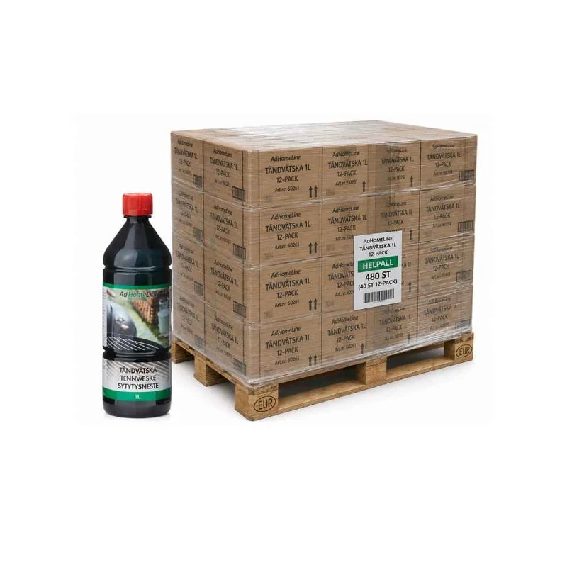 Tändvätska 1L Helpall 480 st (40x12-pack) – Fri Frakt
