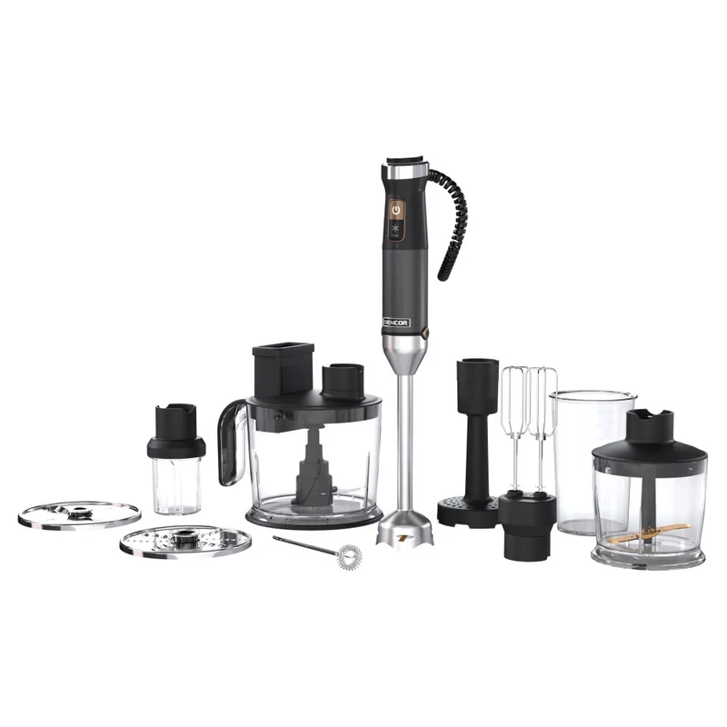 Sencor SHB 6552BK Stick Hand Blender Set with Titanium QuadBlade