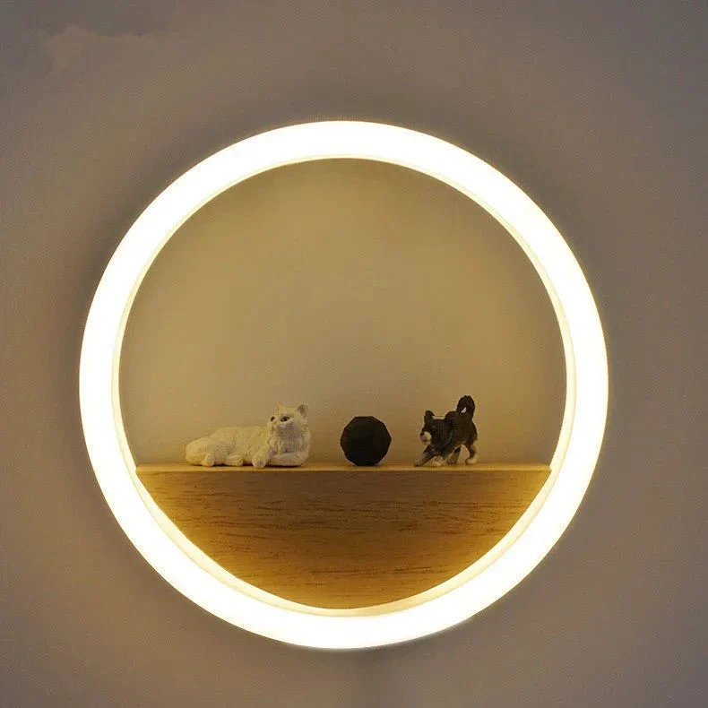 Creative Round LED Wall Bedside Lamp