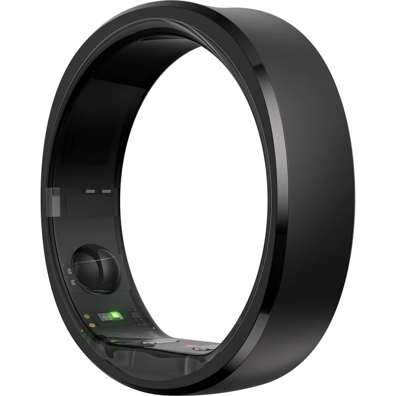 RingConn Gen 2 Smart Ring, Black, Size 9