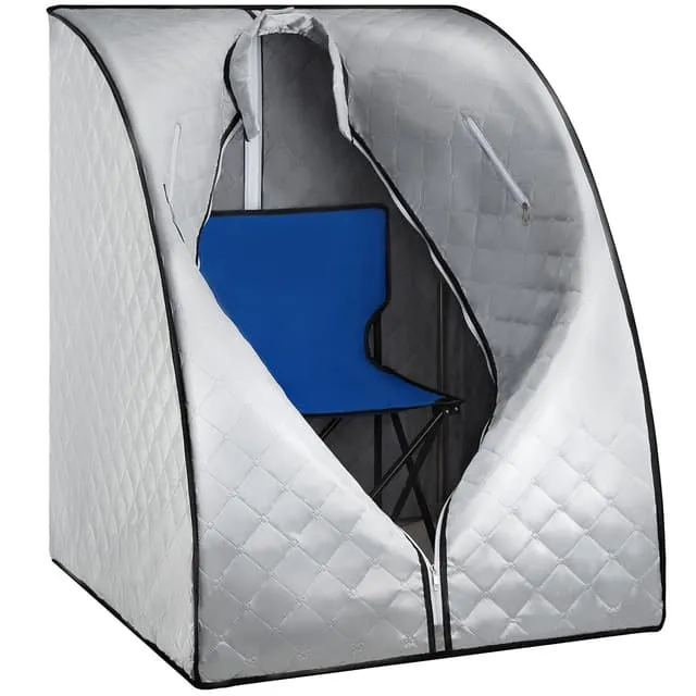 Tectake Mobile Steam Bath ThermaLuxe II, 1000 W, 15 Temp Levels, 90x78x100 cm