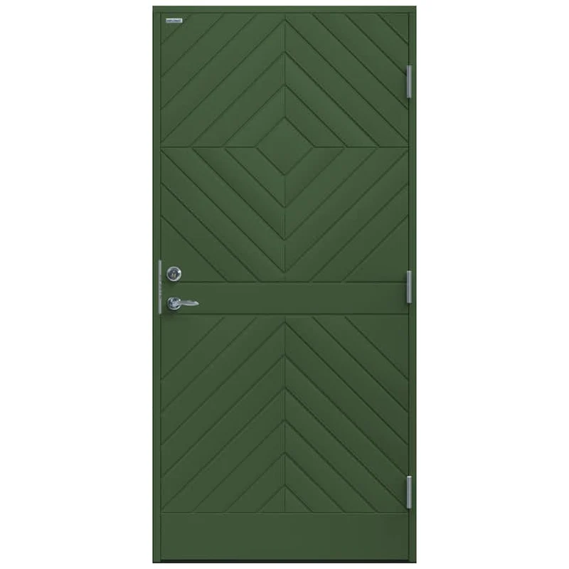 Diplomat Karin Exterior Door WxH: 100x210 cm, Right-Handed, Moss Green