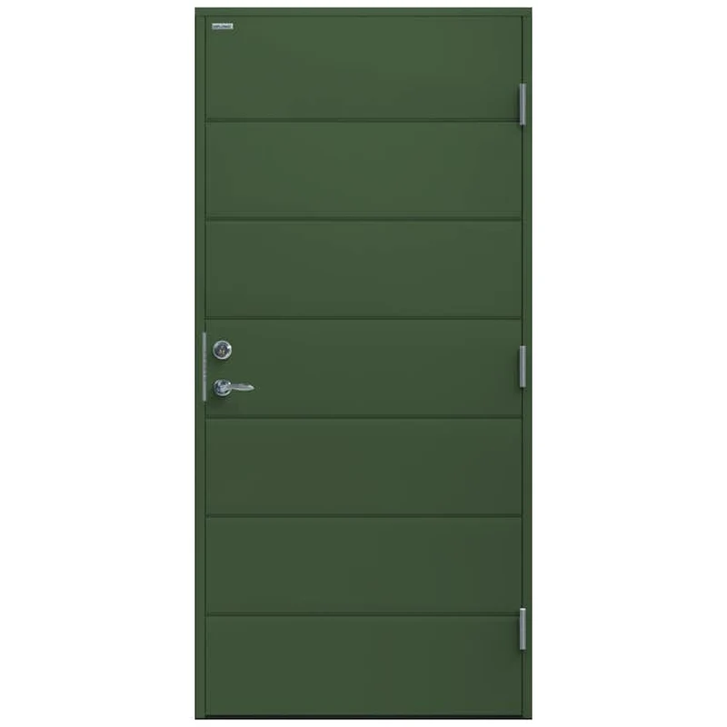 Diplomat Bella Exterior Door, 90x200 cm, Left-Hung, Moss Green