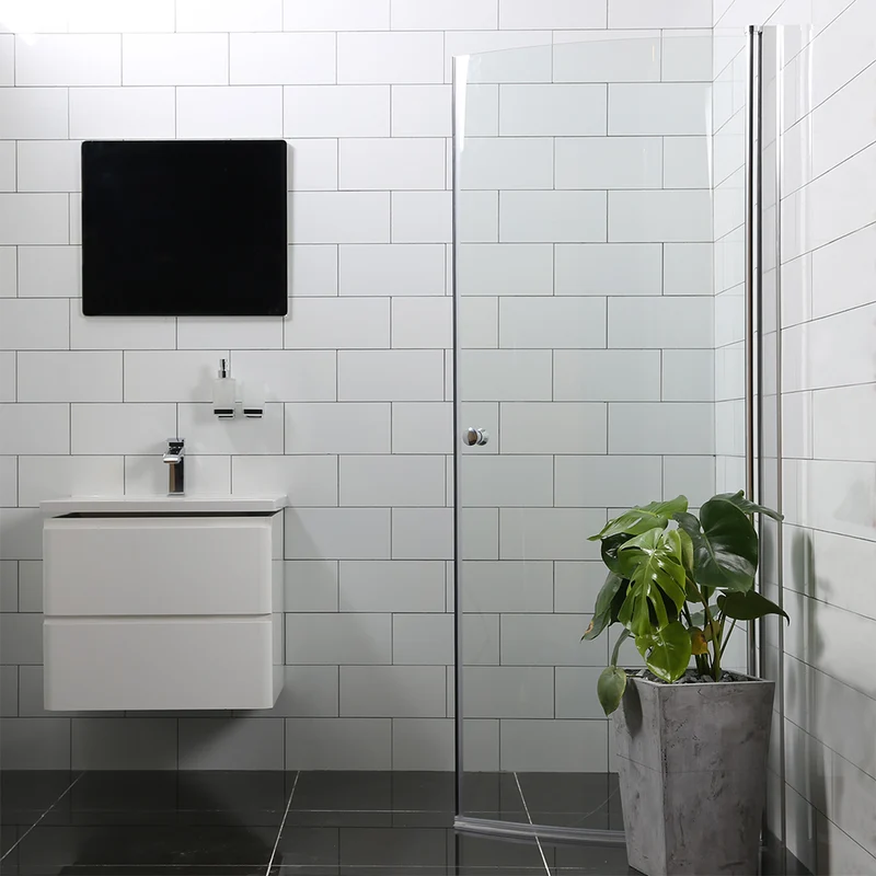 Bathlife Mångsidig Vital 45° Shower Door, 900x1900, H/P Clear Glass