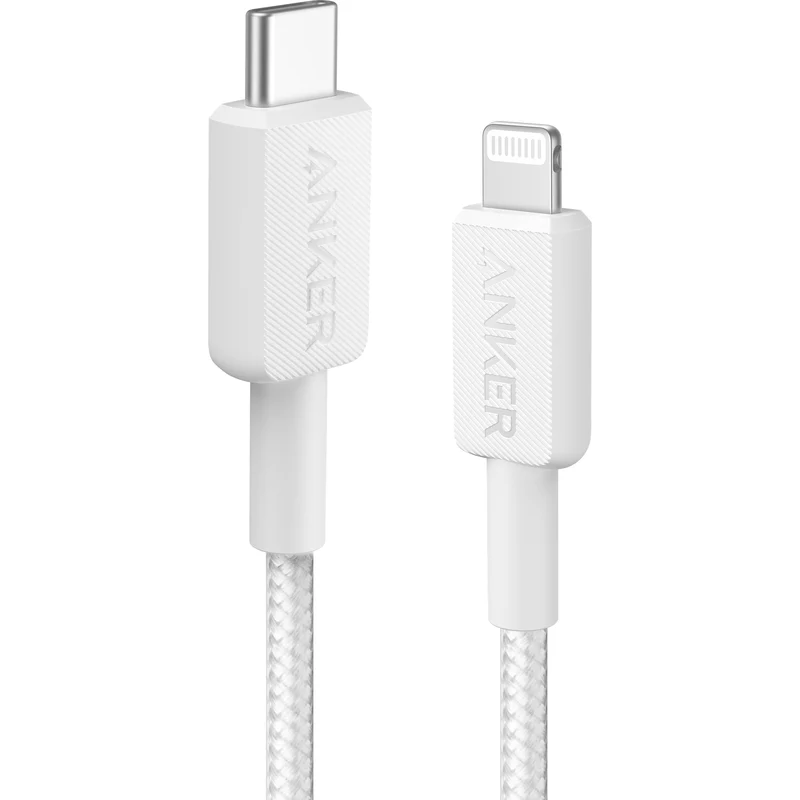 Anker 322 USB-C to Lightning Cable 1.8m, White
