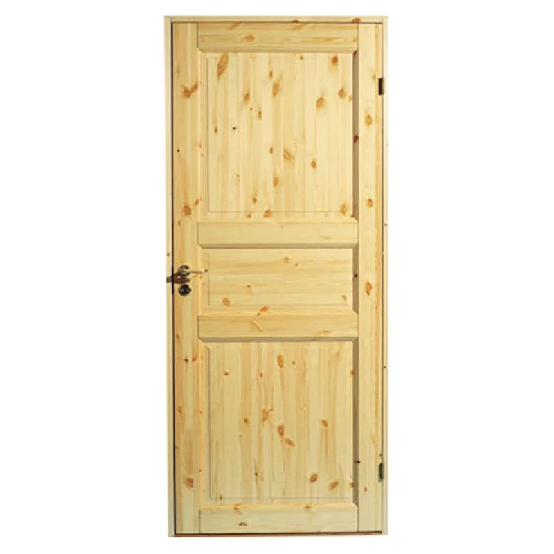 Diplomat Solid Interior Door 3, W:100cm H:200cm, Untreated Pine