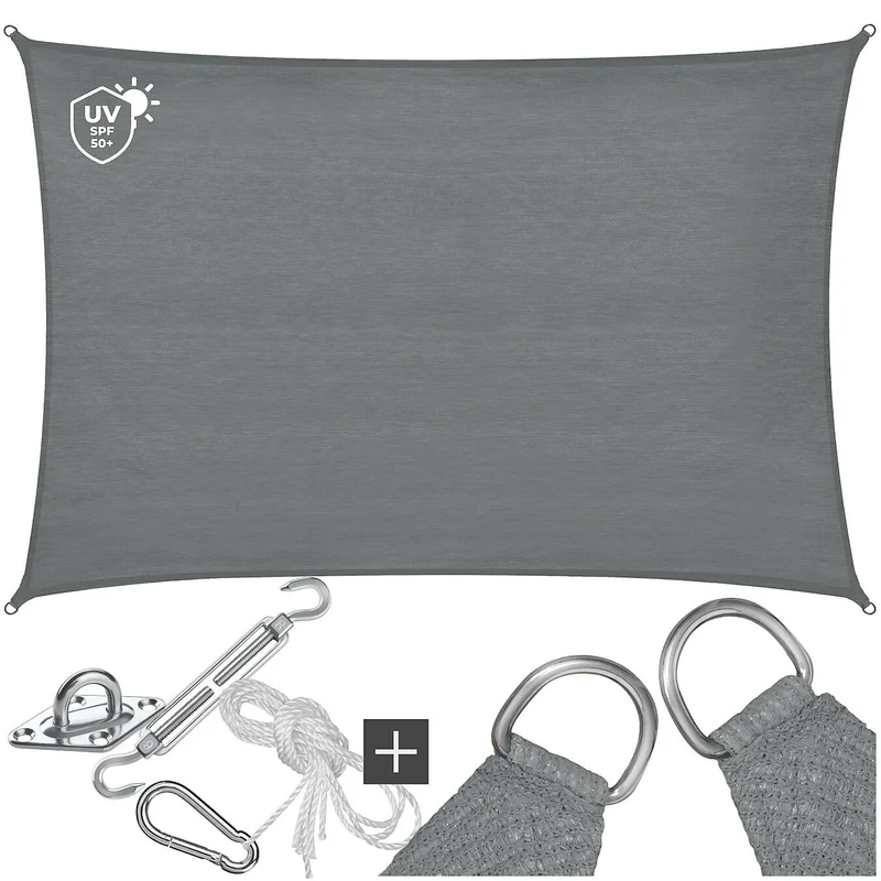Sun Sail Sonny, UV Protected, Water-Resistant and Anti-Tear 3x4m, Grey