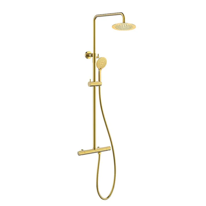 Bathlife Brusa Shower Set, 160 CC With Ø240 Shower Head, Brass