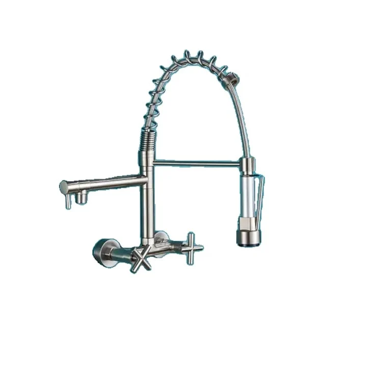 Kitchen Faucet, Steel, Countertop Mount, Silver