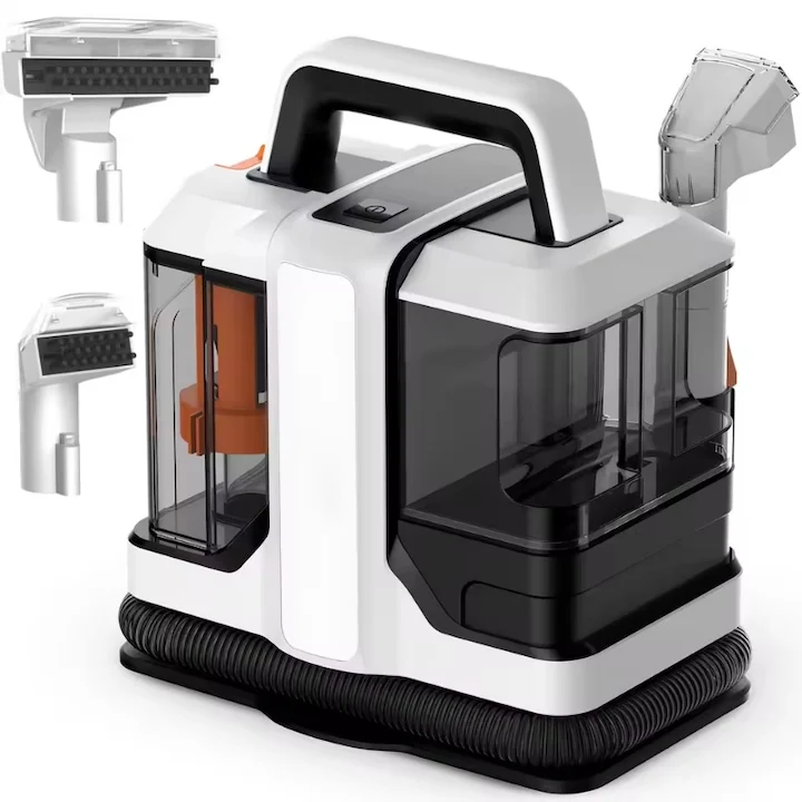 Handheld Carpet Spot Cleaner, 750W, 15KPa Suction, Dual Tanks, IPX4, White