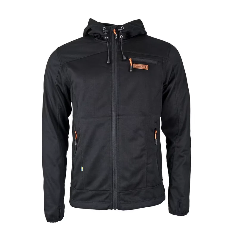 Woodline Optima-2 Hooded Fleece Jacket, Black