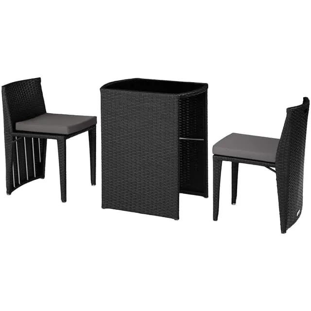 Tectake Garden Table & Chairs Hamburg, bistro set