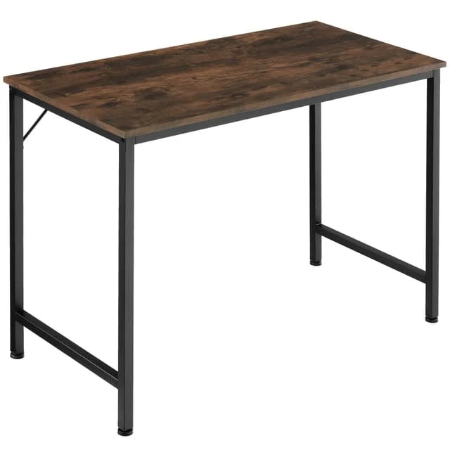 Desk Jenkins Industrial Rustic 100 cm, Dark Wood
