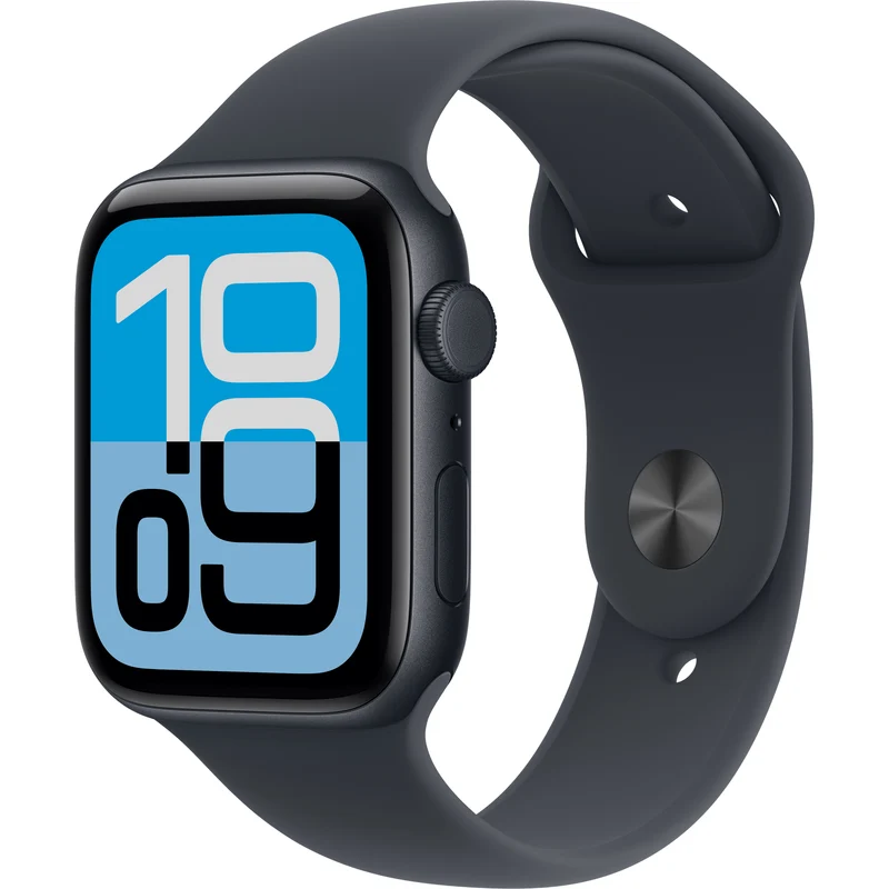 Apple Watch SE 3 (GPS + Cellular 44mm), Midnight Sport Band, M/L