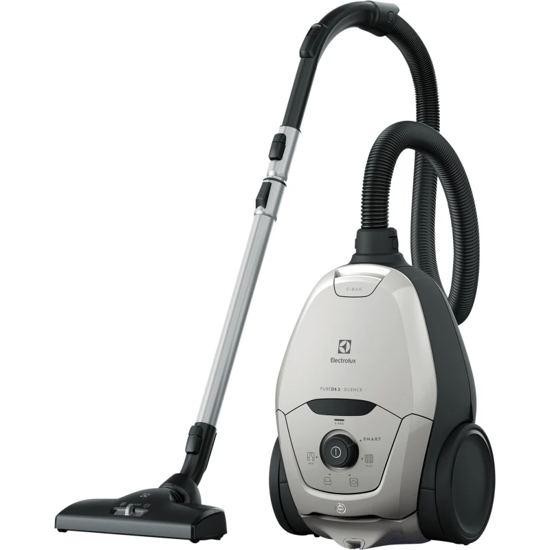 Electrolux Pure D8.2 Silence Vacuum Cleaner, Light Grey