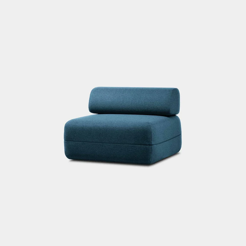 KHOY Sofa Bed Single, Ocean Blue