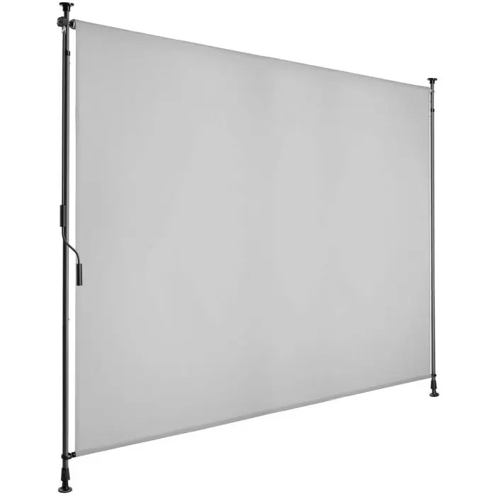 Tectake Retractable Awning Taija 200 x 310 cm, Light Grey