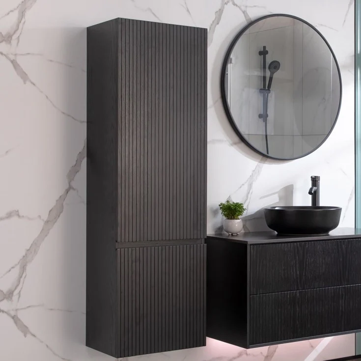 Bathlife Förtjust Side Cabinet, Black
