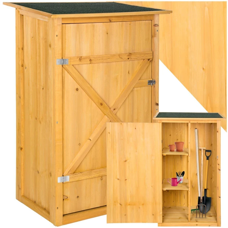 Tectake Taman Flat Roof Garden Shed