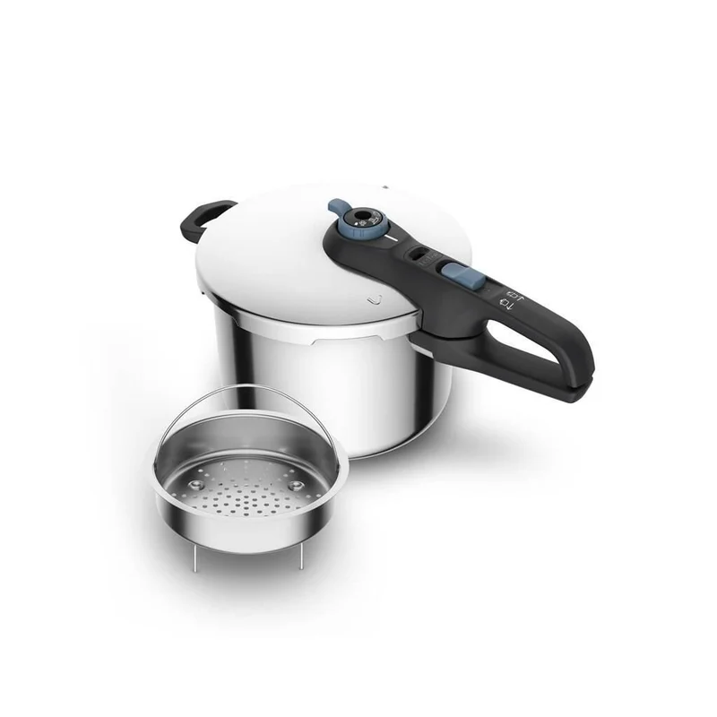 Tefal Secure Trendy P2584401 8L Pressure Cooker, Stainless Steel