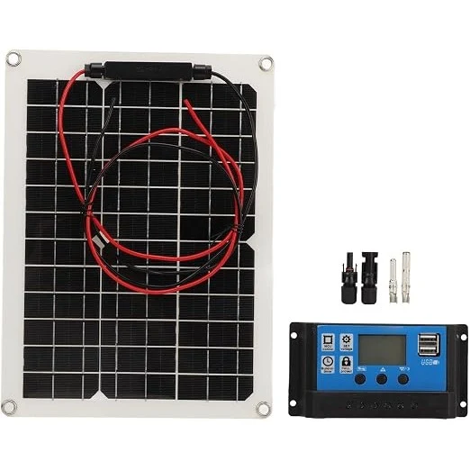 300W Solar Panel Kit DC 12V 24V 50A High Efficiency Solar Charger with Controller