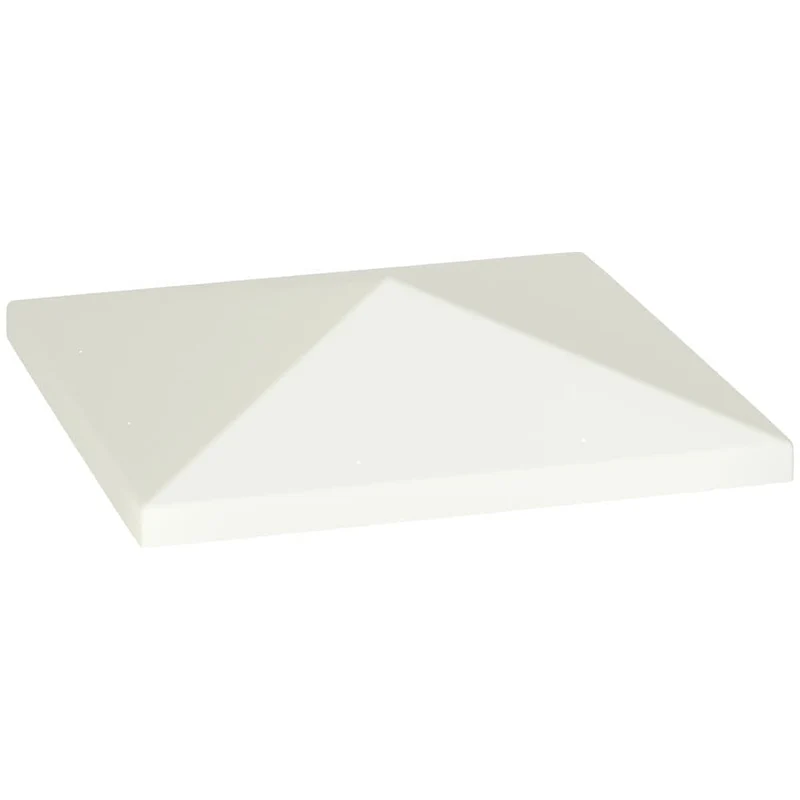 Pavilion Replacement Roof 3x3 m, Waterproof Oxford 370 g/m², Light Grey