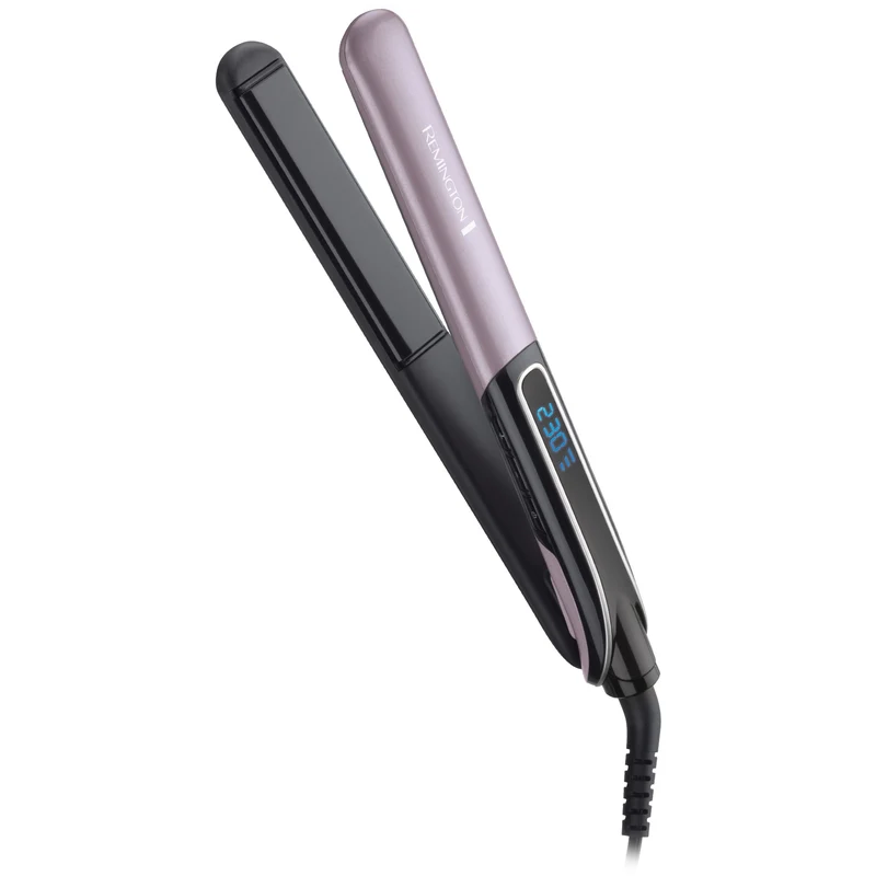 Remington S6700 Sleek & Curl Expert Hair Straightener, Black Titanium