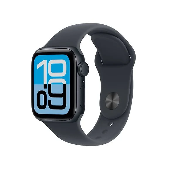 Apple Watch SE 3 (GPS) 40 mm Midnight Aluminum Case with Midnight Sport Band, S/M