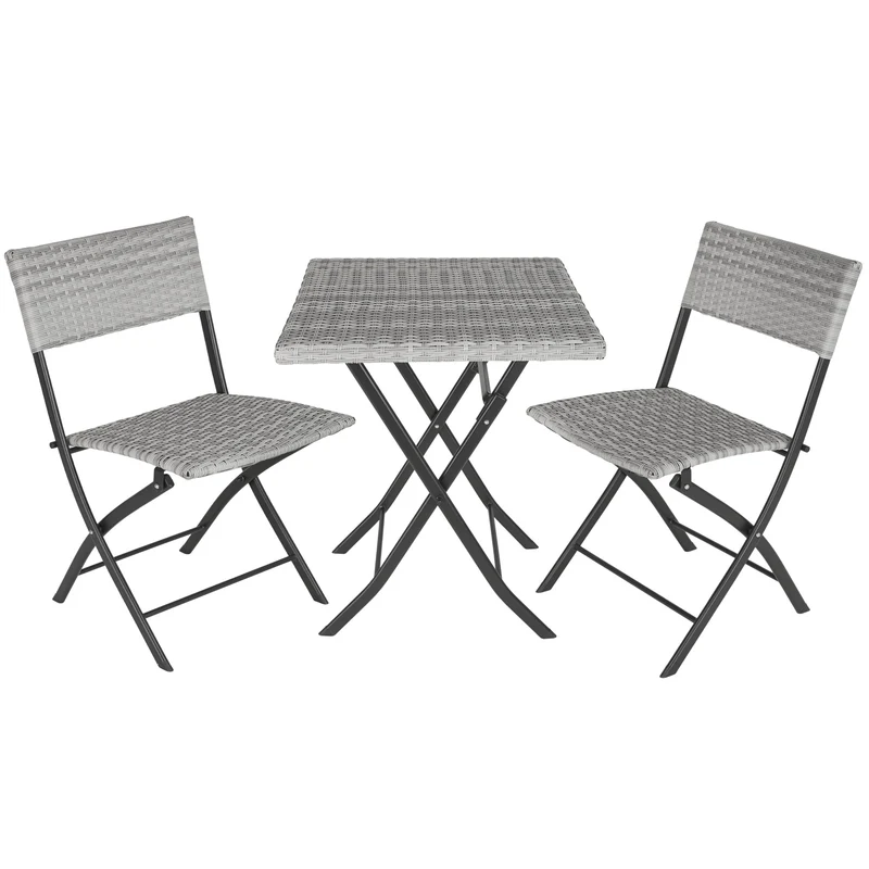 Trevi Rattan Garden Furniture Set, Gray