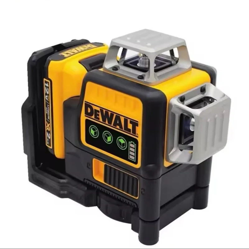 DeWalt DW089LG 12V Green Line 3 x 360 Laser Level with Battery and Charger