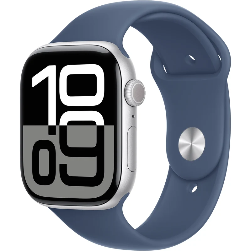 Apple Watch Series 10 GPS 46mm, Silver, Blue Sport Band M/L
