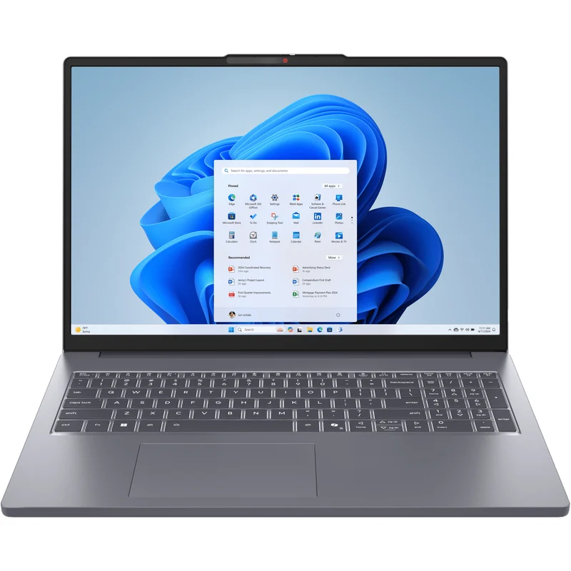 Lenovo IdeaPad Slim 3 83K8008VMX 16" Laptop, Windows 11 Home, Grey