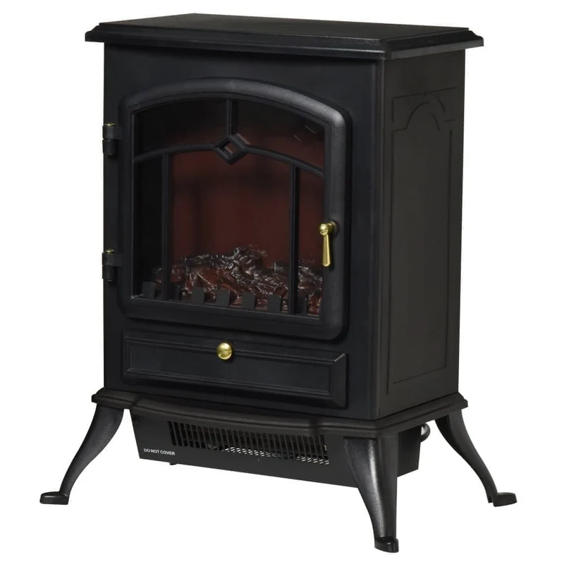 Electric Fireplace 1000/2000W Flame Effect, Overheat Protect