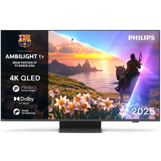 Philips 65" PUS8600 – 4K QLED Ambilight TV