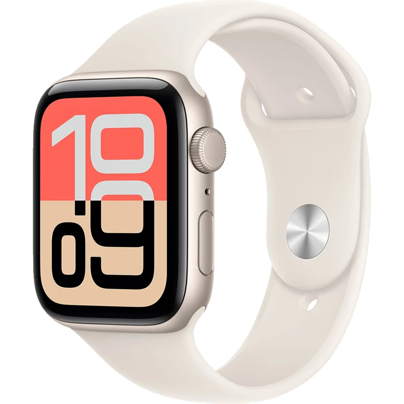 Apple Watch SE 3 44mm GPS Aluminum Starlight Sport Band M/L