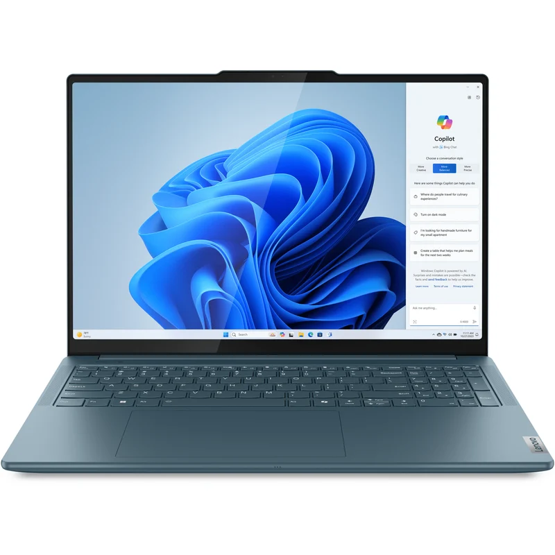 Lenovo Yoga Pro 9 16-inch Laptop, Win 11 Pro, Tidal Teal (83DN004XMX)