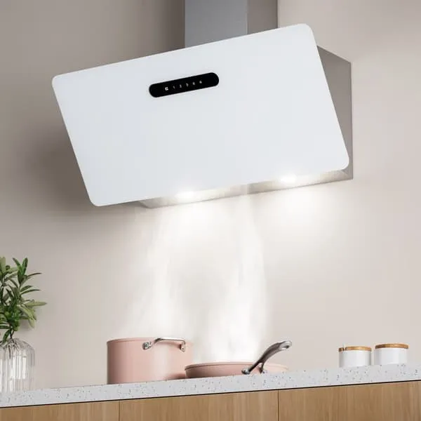 Ciarra Cooker Hood 90cm, White (CD9736KW)
