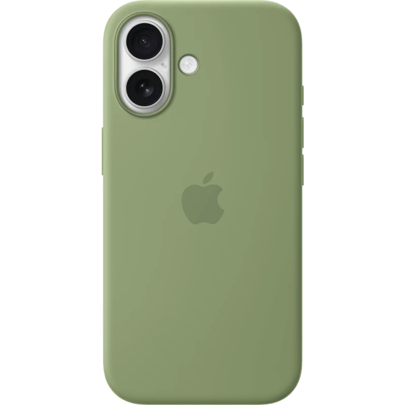 Apple Silicone Case MagSafe for iPhone 17, Light Moss
