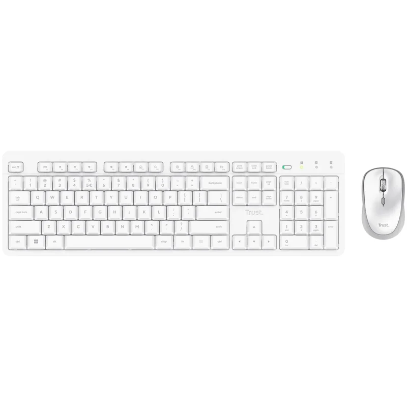 Trust Ody II Wireless Keyboard and Mouse White